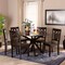 Baxton Studio Liese Modern and Contemporary Transitional Dark Brown Finished Wood 7-Piece Dining Set 177-11381-10894-Zoro - alternate 9
